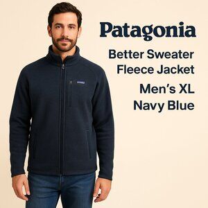 Patagonia Better Sweater Full-Zip Fleece Jacket Men’s XL Navy Blue